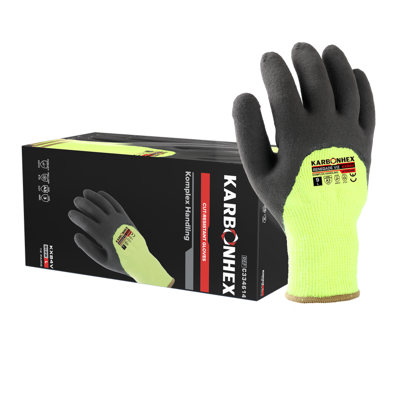 72 Pairs/CS KARBONHEX KX84V Purpose Built Cold-Resistant Gloves – Komplex Handling