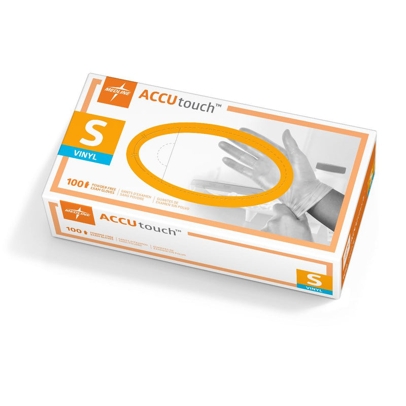 Accutouch Synthetic Powder-Free Clear Vinyl Exam Gloves