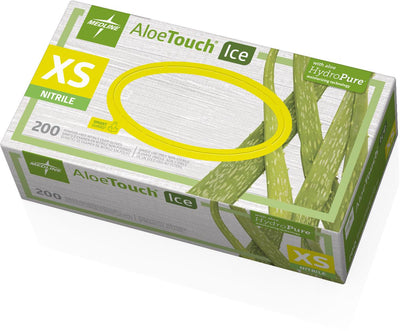 Aloetouch Ice Powder-Free Thin Nitrile Exam Gloves