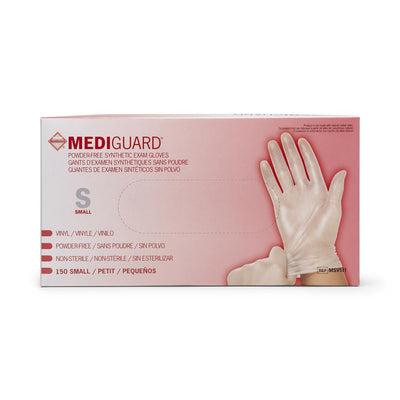 MediGuard Powder-Free Clear Vinyl Exam Gloves