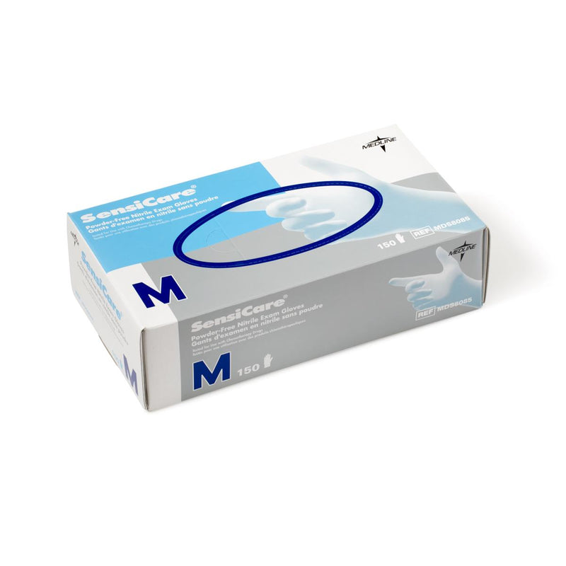 SensiCare Powder-Free Nitrile Exam Gloves with Textured Fingertips