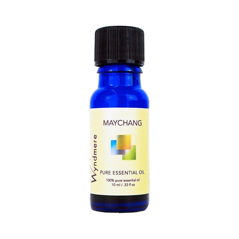 May Chang (Litsea cubeba) - 10ml bottle of Wyndmere May Chang Essential Oil that has a sweet spicy, lemony, cheerful aroma