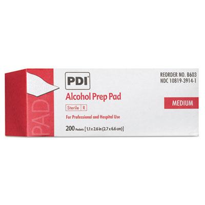 Sani PDI Alcohol Prep Pads, White, 200/Box (B60307)