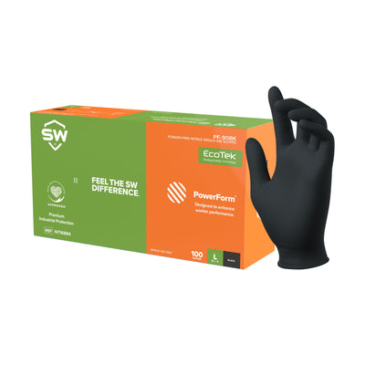 PowerForm Nitrile Exam Gloves with EcoTek