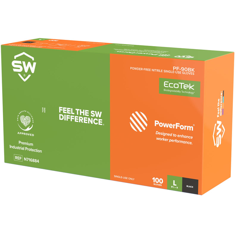 PowerForm Nitrile Exam Gloves with EcoTek