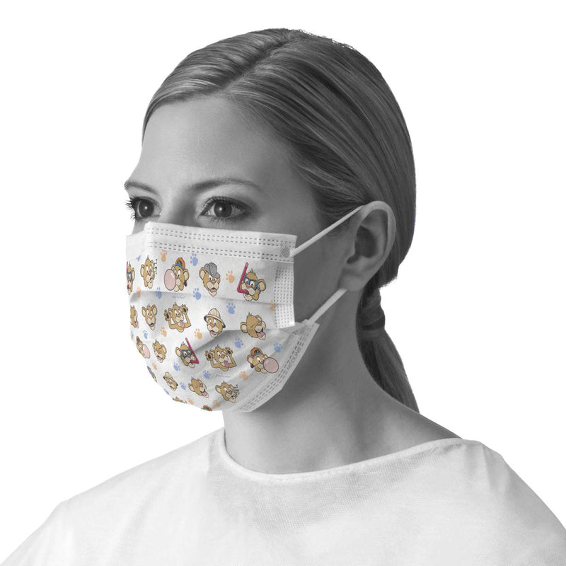 Adult Procedure Face Mask with Pediatric Buddy Print