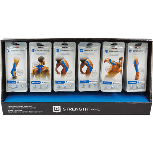 StrengthTape Kinesiology Tape Kit Display (36 pcs)