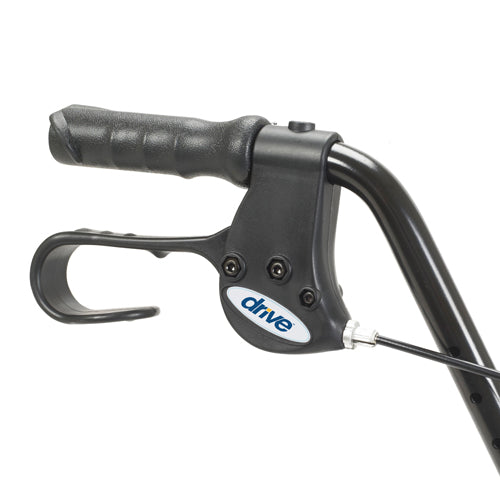 Rollator  Aluminum w/Fold-Up & Remov Back  Padded Seat Red