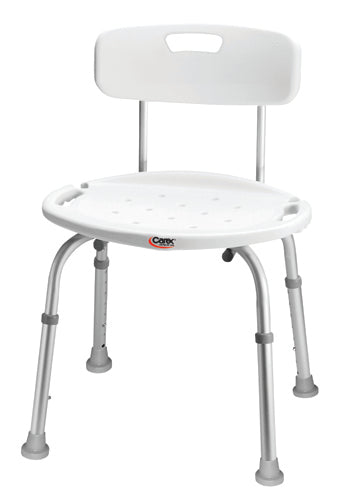 Bath & Shower Seat w/Back Adj Carex (Set-Up)(Non-retail)