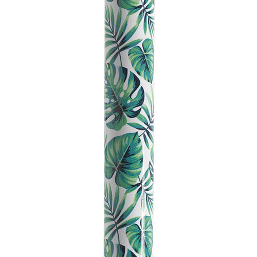 Offset Cane with Gel Grip Green Leaves