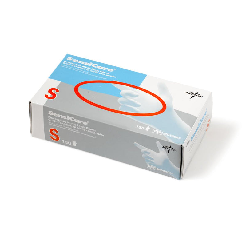 SensiCare Powder-Free Nitrile Exam Gloves with Textured Fingertips