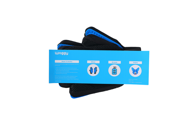 Waggy™ Gloves | Comfortable, Durable & Flexible Pet Cleaning & Grooming Mitts