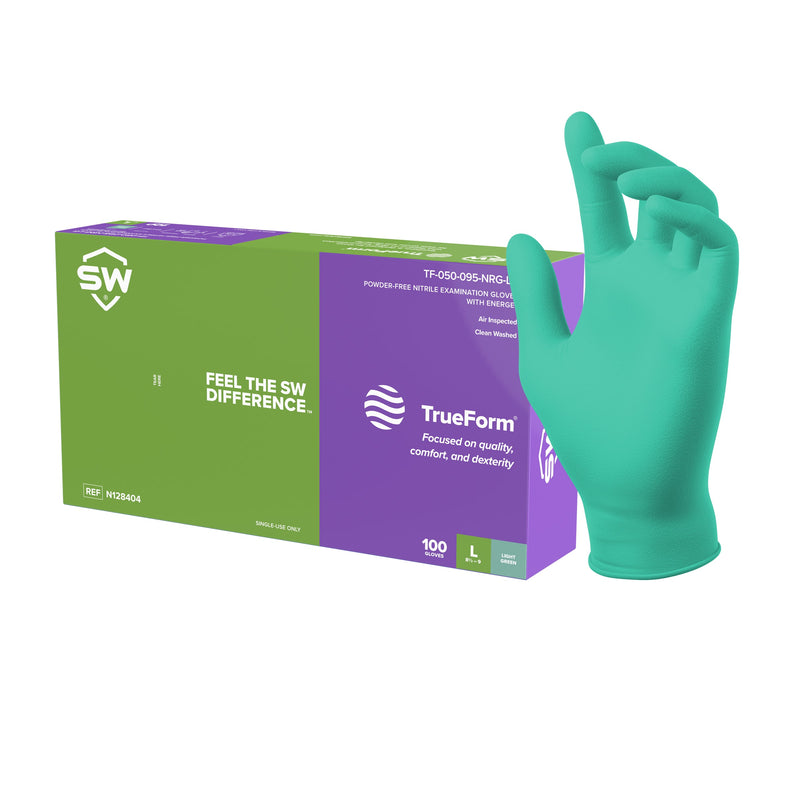 TrueForm Nitrile Exam Gloves with EnerGel