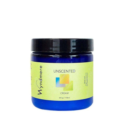 4 oz cobalt blue jar of Wyndmere moisturizing cream. PARABEN-FREE!