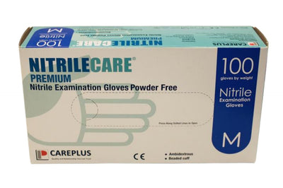 NitrileCare Premium Powder Free Nitrile Exam Grade Gloves