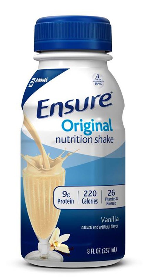 Ensure® Original Shake Vanilla Oral Supplement, 8 oz. Bottle