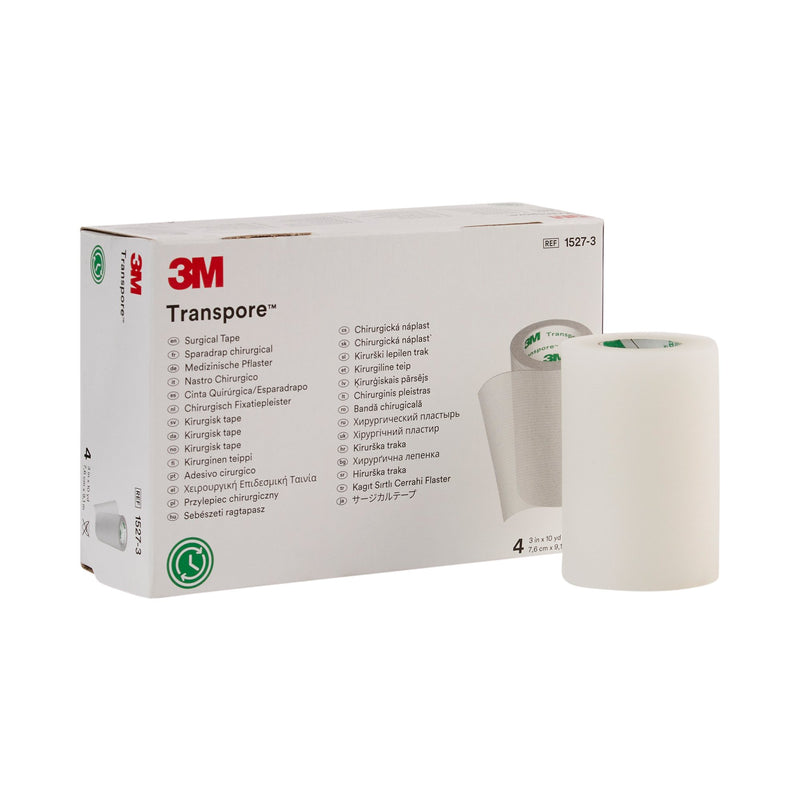 3M™ Transpore™ Plastic Medical Tape, 3 Inch x 10 Yard, Transparent