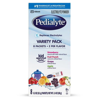 Pedialyte® Powder Packs Assorted Flavors Pediatric Oral Supplement, 0.6 oz. Packet