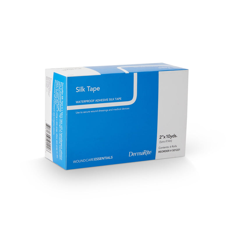 Silk Tape Silk-Like Cloth Medical Tape, 2 Inch x 10 Yard, White