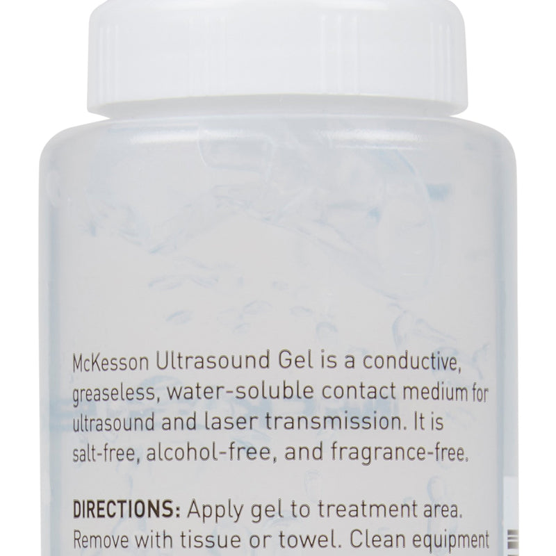 McKesson Ultrasound Gel, Clear, 250 mL (8.5 oz.) Bottle, Ultrasound and Laser Transmission