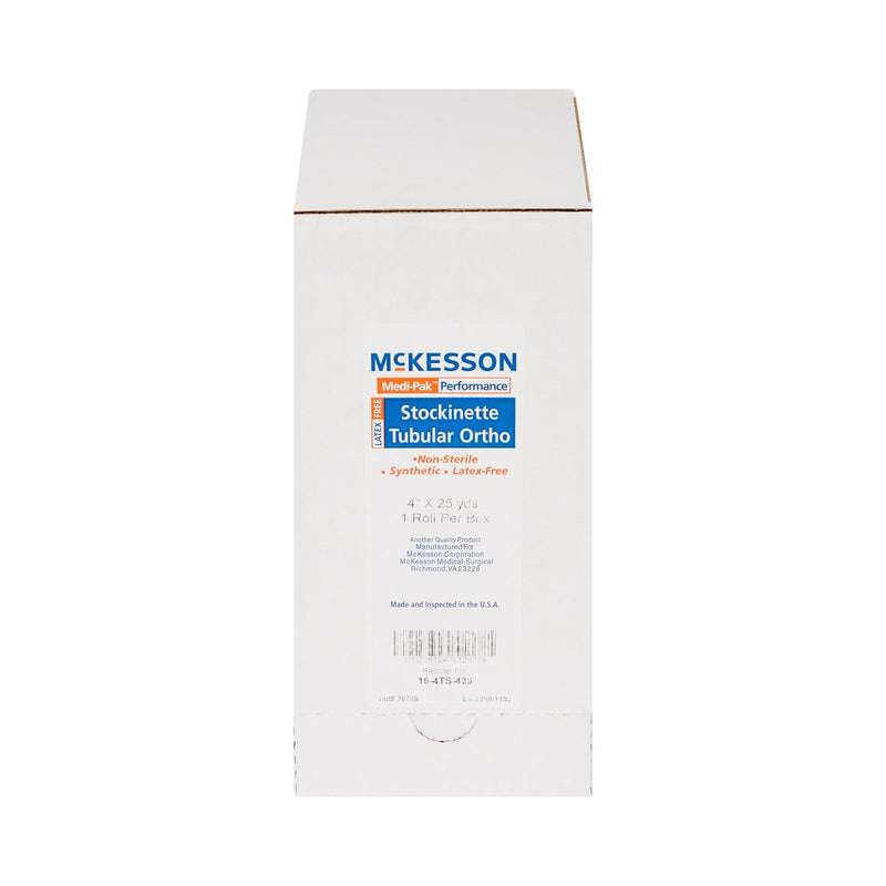 McKesson White Polyester Tubular Stockinette, 4 Inch x 25 Yard