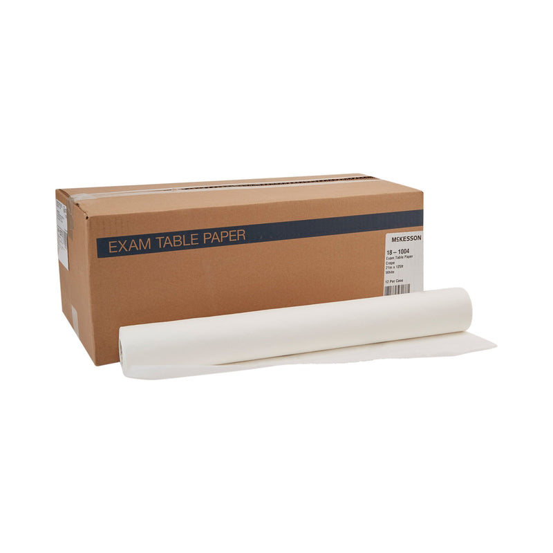 McKesson Crepe Table Paper, 21 Inch x 125 Foot, White