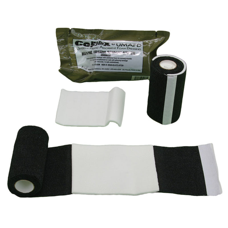 CoFlex® UMAFD Self-adherent Closure Trauma Pressure Dressing with Wrap, 4 Inch x 3 Yard