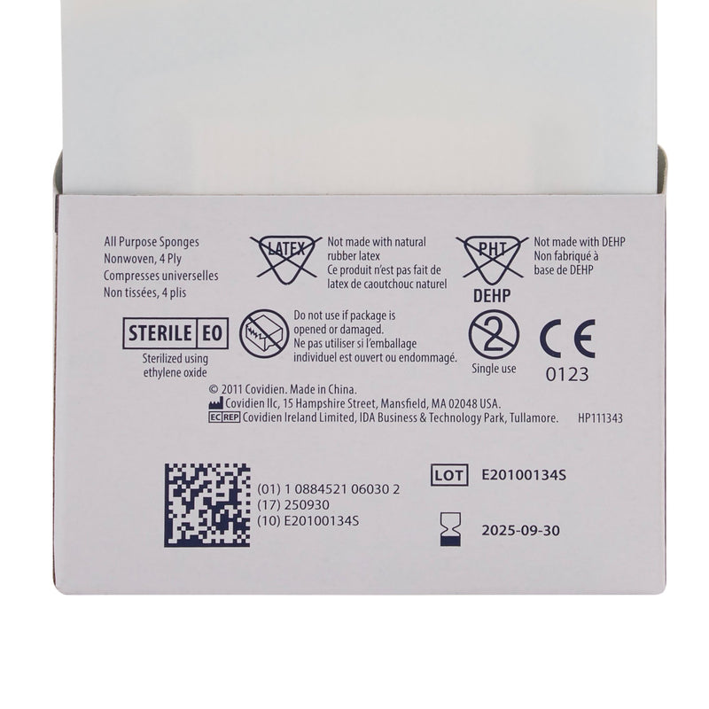 Curity™ Sterile Nonwoven Sponge, 2 x 2 Inch