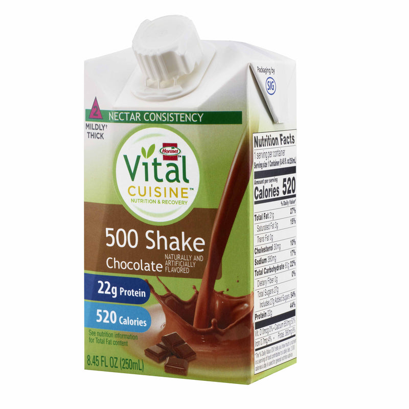 Vital Cuisine® 500 Shake Chocolate Oral Supplement, 8.45 oz. Carton