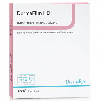 DermaFilm® Hydrocolloid Dressing, 4 x 4 Inch