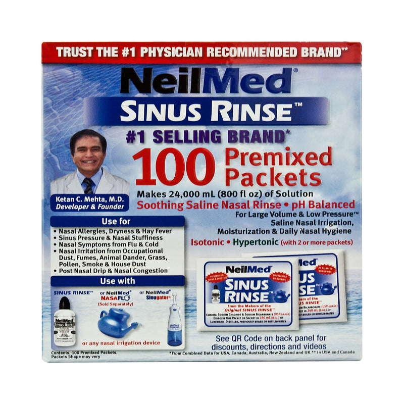 NeilMed® Sinus Rinse™ Saline Nasal Rinse Refill Kit