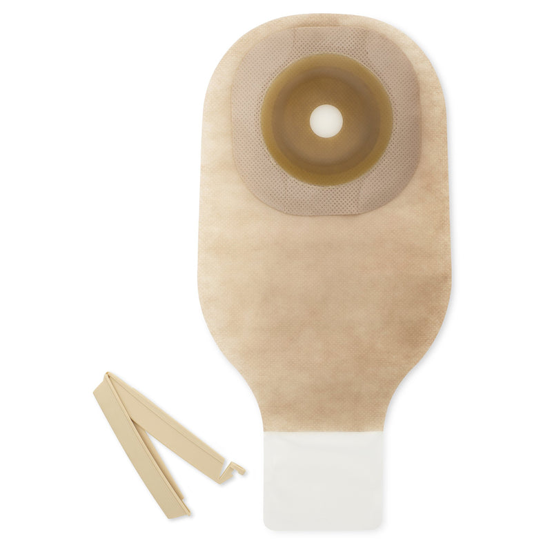 Premier™ Flextend™ One-Piece Drainable Transparent Colostomy Pouch, 12 Inch Length, 1¼ Inch Stoma