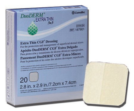 DuoDerm® Extra Thin Hydrocolloid Dressing, 2 x 8 Inch