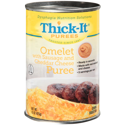 Thick-It® Ready to Use Purees Omelet with Sausage and Cheddar Cheese Purée, 15 oz. Can