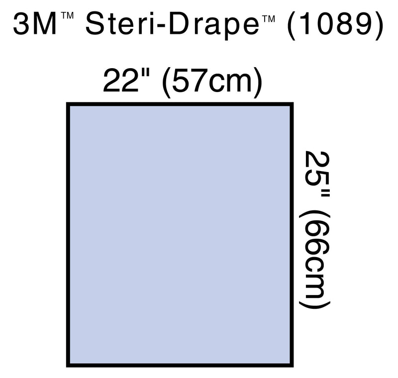 3M Steri-Drape Utility Sheet, 22" W x 25" L, Sterile