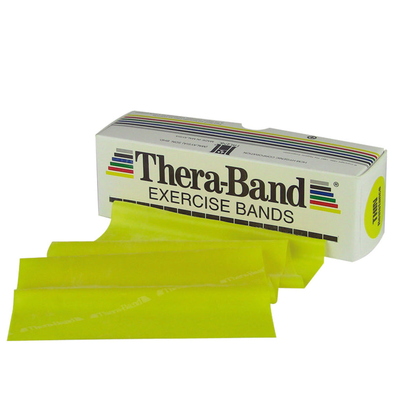 TheraBand® Exercise Resistance Band, Yellow, 5 Inch x 6 Yard, X-Light Resistance