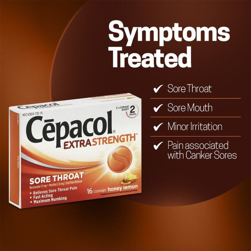 Cepacol® Extra Strength Benzocaine / Menthol Sore Throat Relief