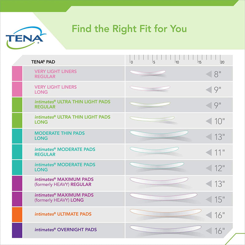 Tena® Intimates™ Heavy Long Bladder Control Pad, 15-Inch Length