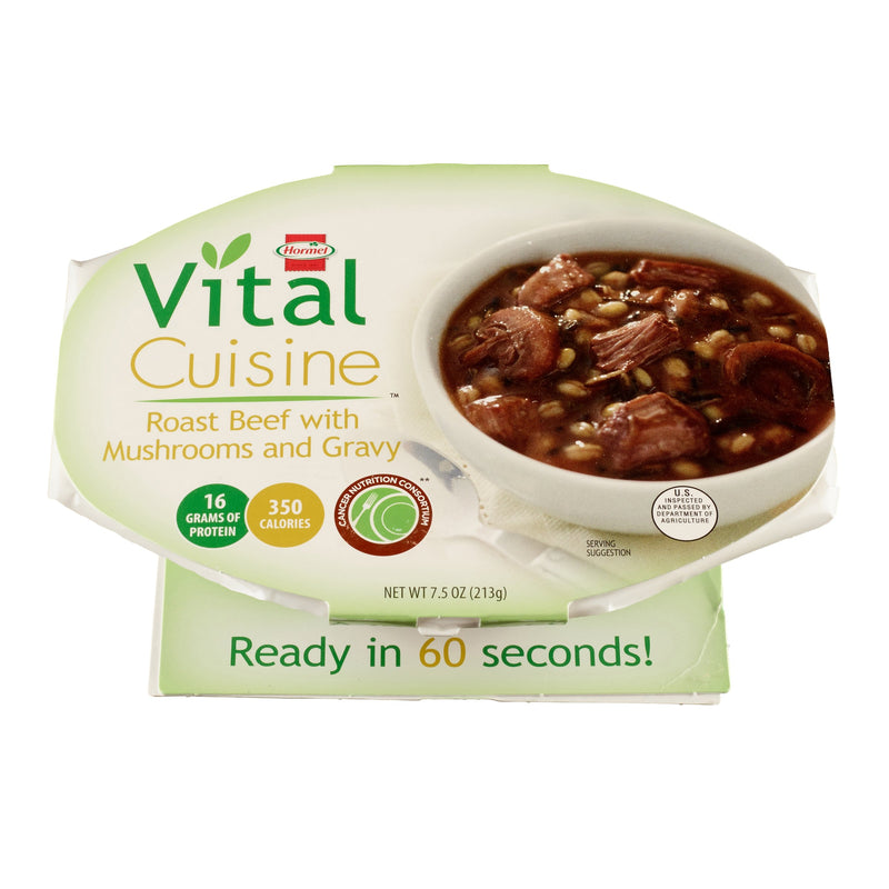 Vital Cuisine® Roast Beef with Mushrooms and Gravy Oral Supplement, 7½ oz. Bowl