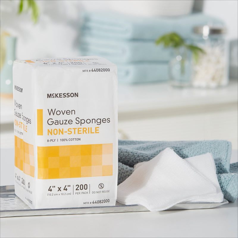 McKesson NonSterile Gauze Sponge, 4 x 4 Inch