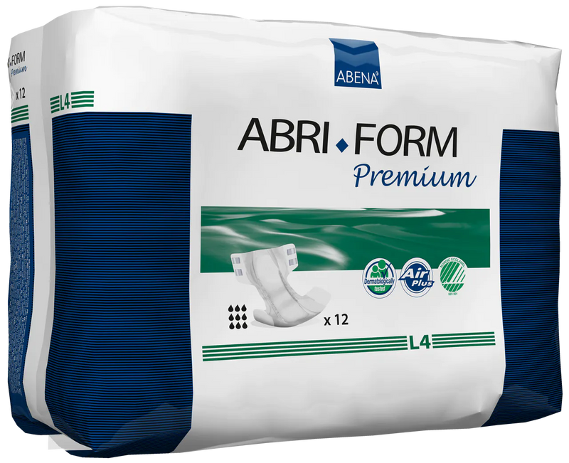Abena Abri-Form Premium Heavy Absorbency Adult Diapers with Tabs, L4