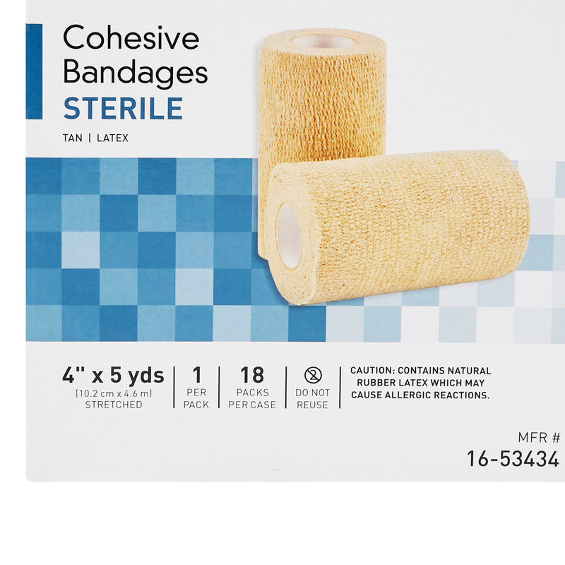 McKesson Self-adherent Closure Cohesive Bandage, 4 Inch x 5 Yard