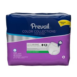 Prevail® Color Collections for Women Absorbent Underwear, Large