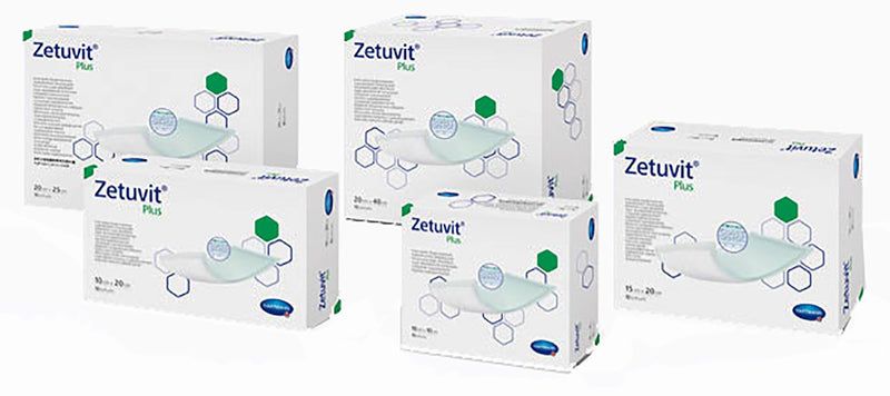 Zetuvit® Plus Sterile Superabsorbent Dressing, 4 x 8 Inch