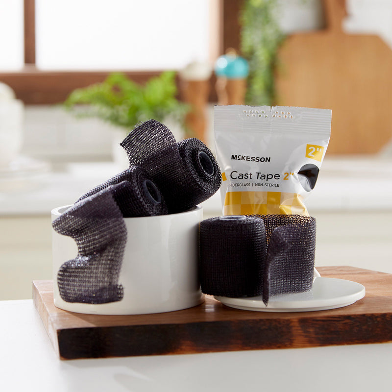 McKesson Cast Tape, Black, 2 Inch x 4 Yard