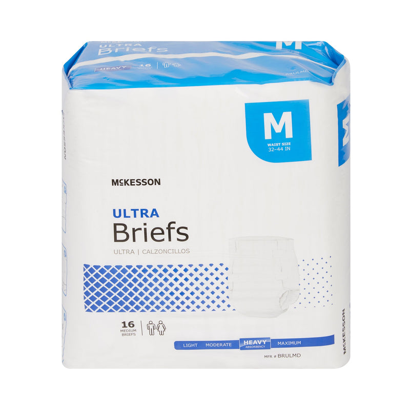 McKesson Ultra Heavy Absorbency Incontinence Brief, Medium