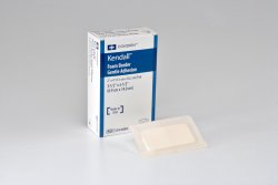 Kendall™ Border Gentle Adhesion Silicone Adhesive with Border Silicone Foam Dressing, 3½ x 5½ Inch