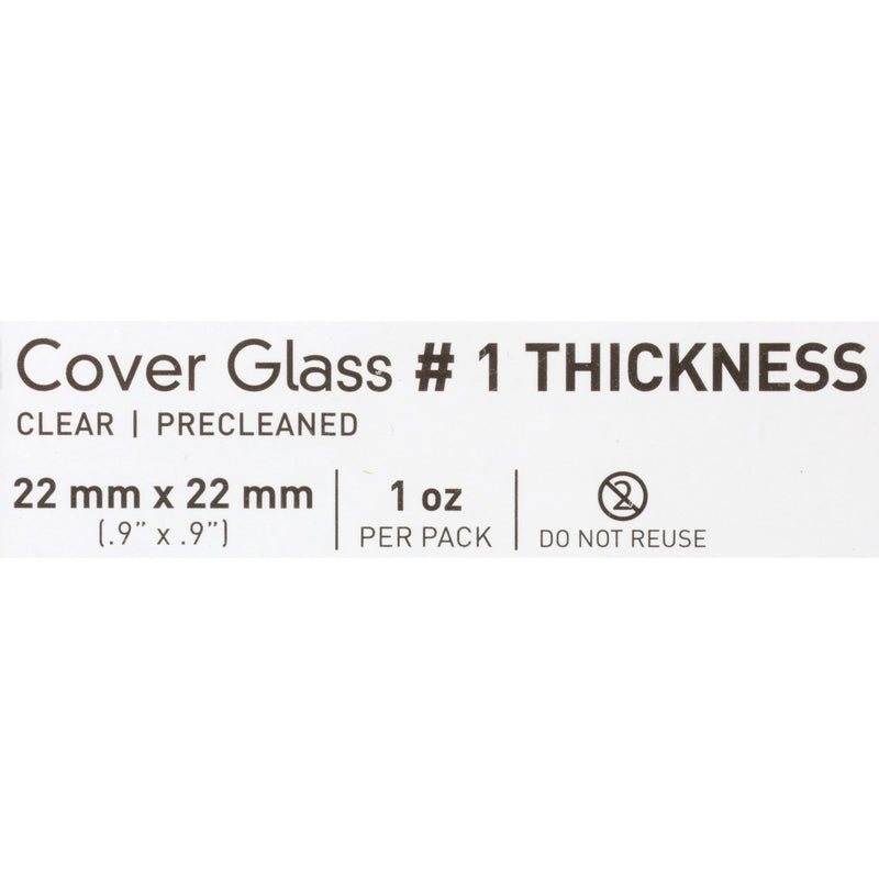 McKesson Cover Glass, 22 x 22 mm