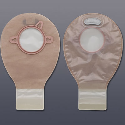 New Image™ Two-Piece Drainable Transparent Filtered Ostomy Pouch, 7 Inch Length, 1¾ Inch Flange