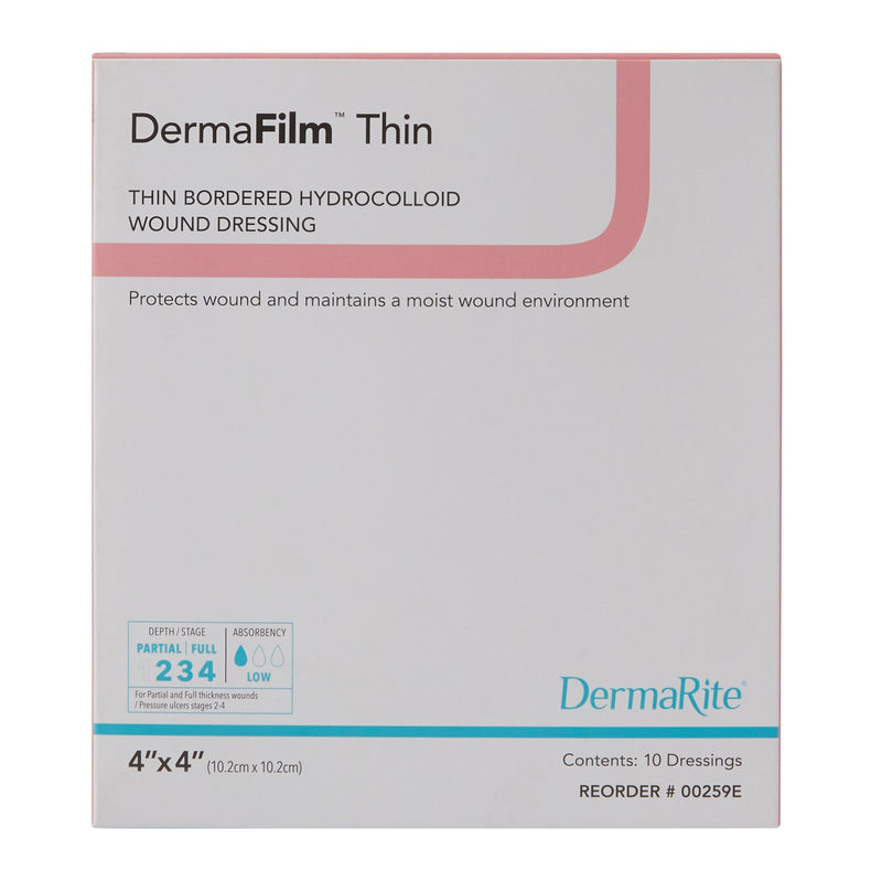 DermaFilm® Hydrocolloid Dressing, 4 x 4 Inch